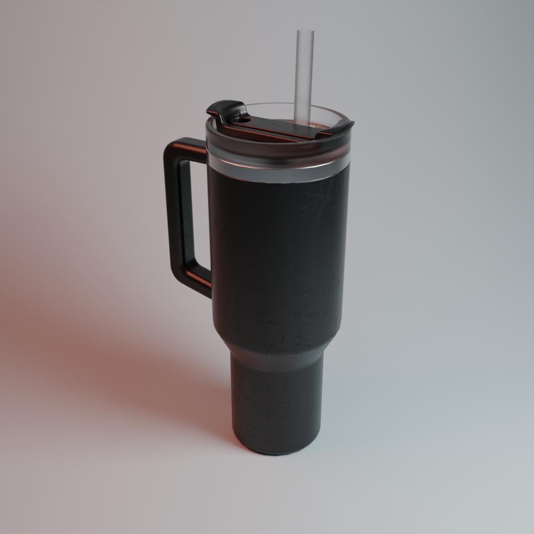 Tumbler Stainless Steel Water Bottle with Handle & Straw - Merchandisee