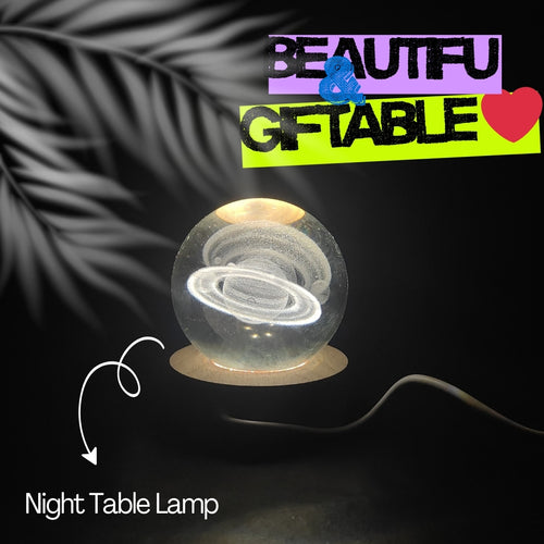 3d Crystal Ball Night Lamp Light