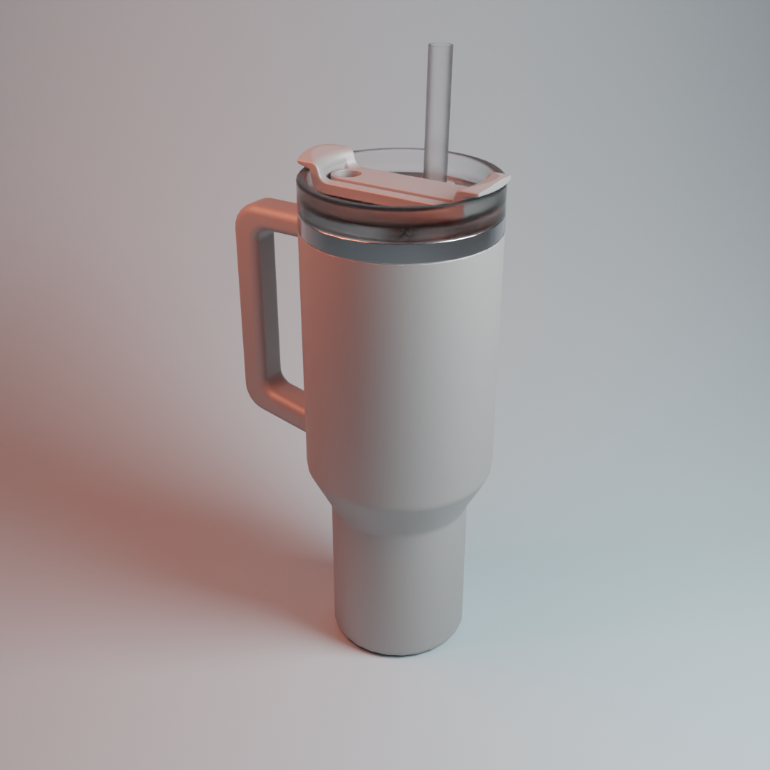 Tumbler Stainless Steel Water Bottle with Handle & Straw - Merchandisee